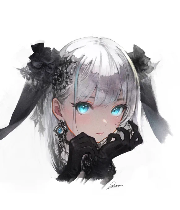#今年も残りわずかなのでお気に入りの4枚を貼る  こういう雰囲気の女の子の絵が刺さる方はいらっしゃるかな? 刺さったら嬉しいです!