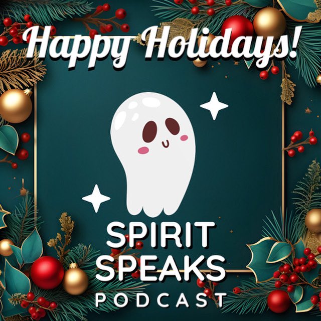 spiritspeakspod's tweet photo. Have a happy holiday season! 
- From our haunted home to yours! 
#keepitspooky
🎄👻💜 https://t.co/Sb1y8rOJqb
