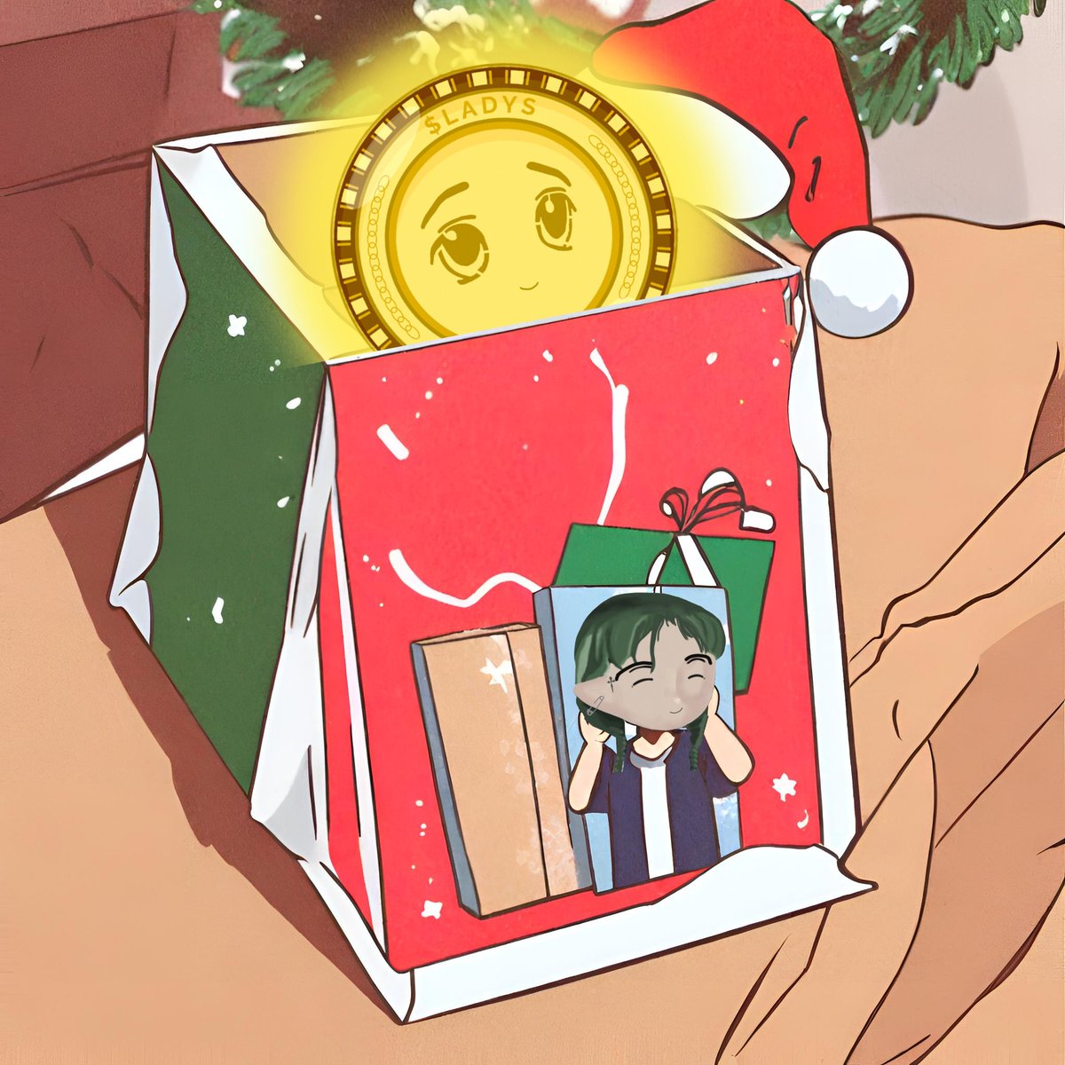 miladymemecoin's tweet photo. Happy Boxing Day! 🎁📦 May your day be filled with joy, relaxation, and perhaps a bit of post-holiday memetic exploration with $LADYS! 🚀🌐✨ https://t.co/4vSRFdwAM1