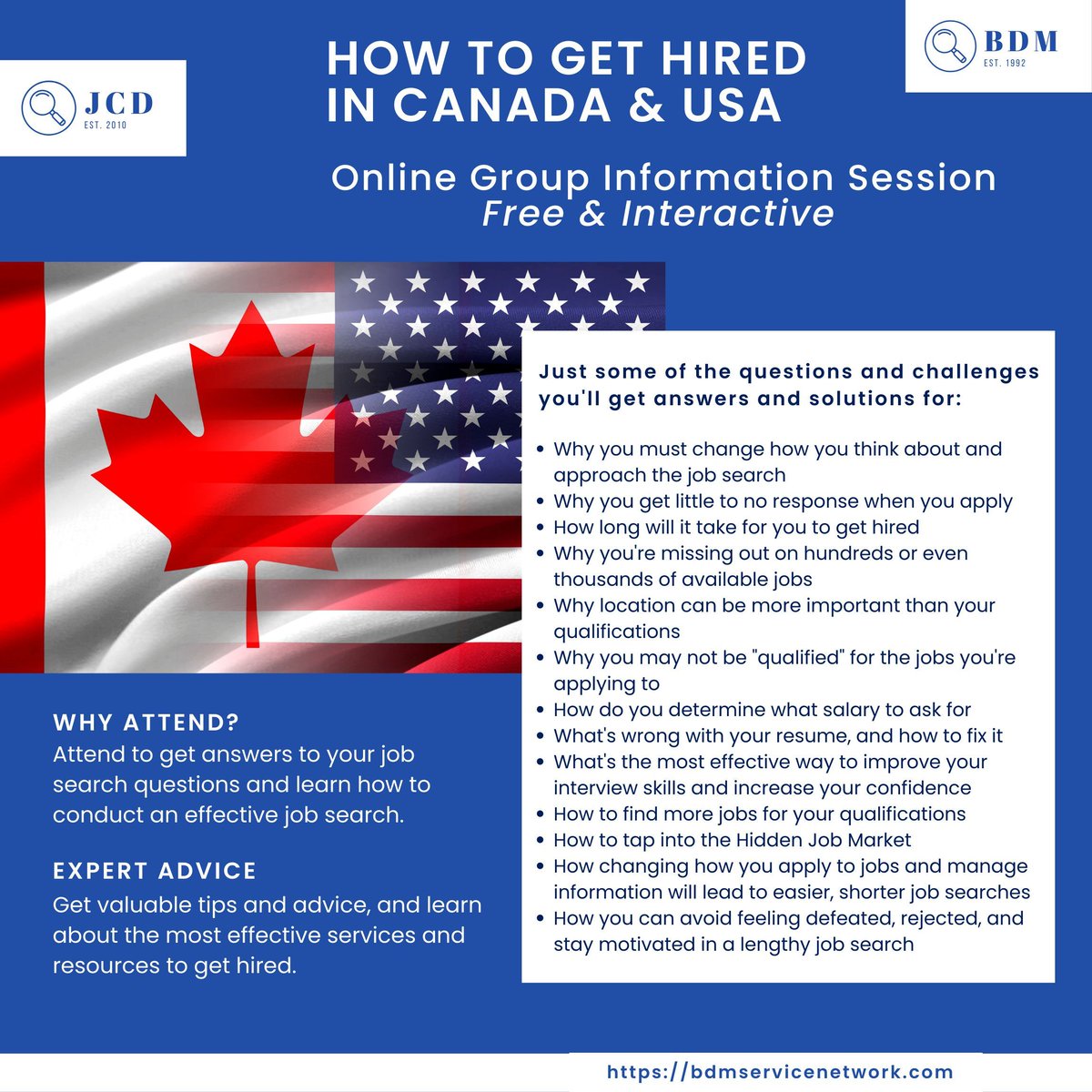 Learn everything you need to Get Hired and achieve career success in Canada and USA. FREE. Book Now! buff.ly/3HP5toZ #jobseekers #jobs #gethired #jobsearch #jobhunt #jobhunting #canada #usa #canadajobs #usajobs #canadajobsearch #usajobsearch #jobsincanada #jobsinusa