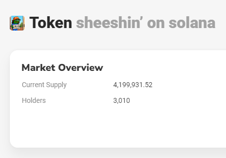 KingPepeETH's tweet photo. SHEEEEEEEEEESH

$SHEESH on #Solana just broke over 3k holders🚀🚀 https://t.co/mWRkhRakpc