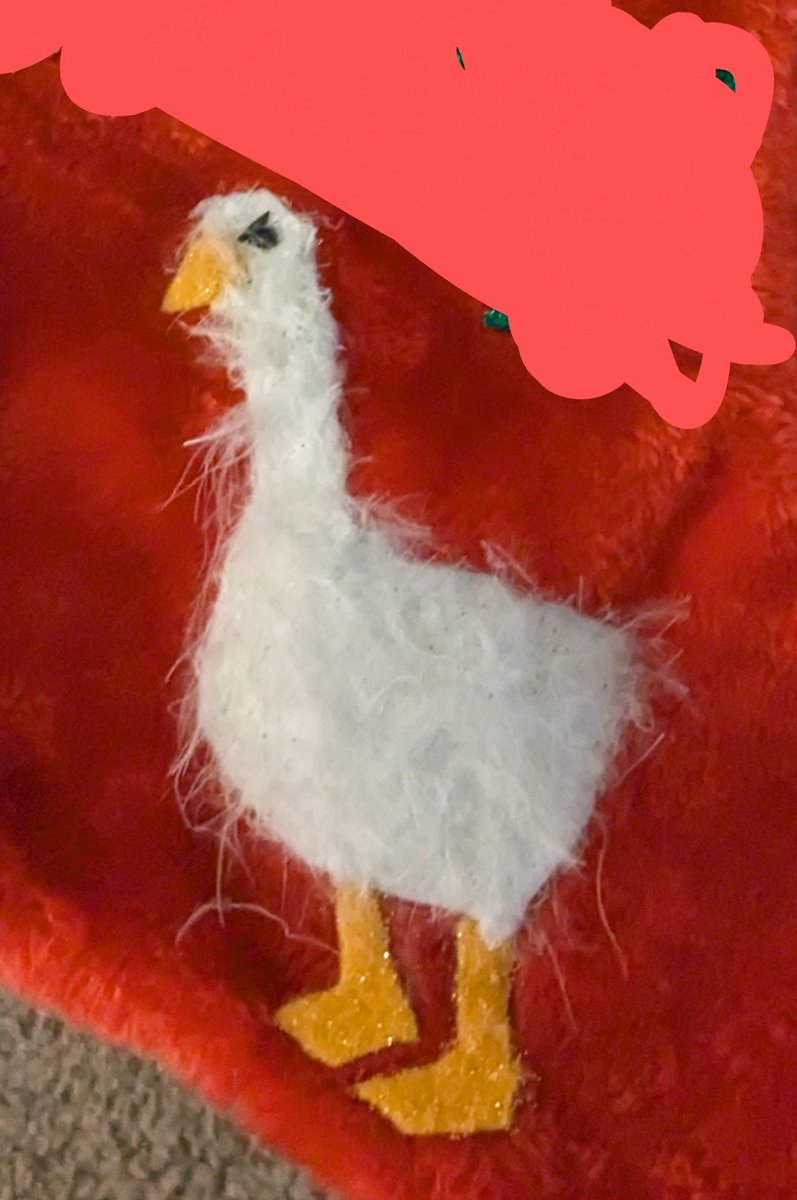 yashiwiki's tweet photo. I think I posted it last year. But here is the custom goose stocking that mama goose made me. #Christmas https://t.co/hLqdbqNR6J