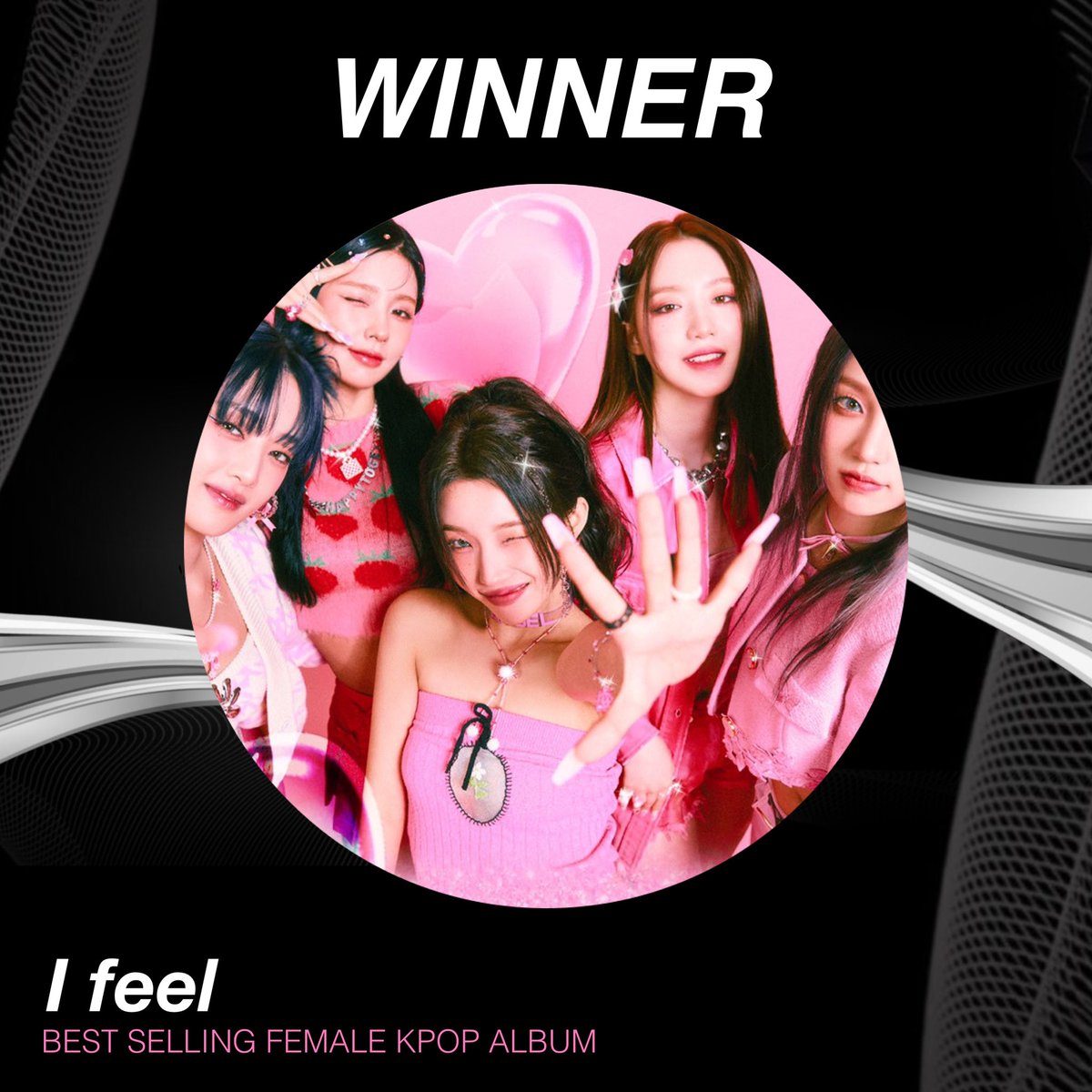 ChinaMusicData's tweet photo. 🏆 WINNER 🏆 
“Best Selling Female Kpop Album” 

• "I feel" — @G_I_DLE 

China Year End Awards 2023
祝贺所有的获胜者们 https://t.co/OerN0RcYRt