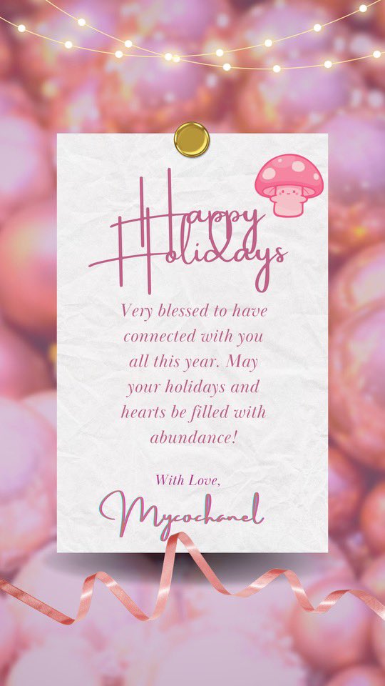 mycochanel's tweet photo. Happy Holidays from us to you 🎄🎀🍄 So mush love https://t.co/0Vl0MFRn9i