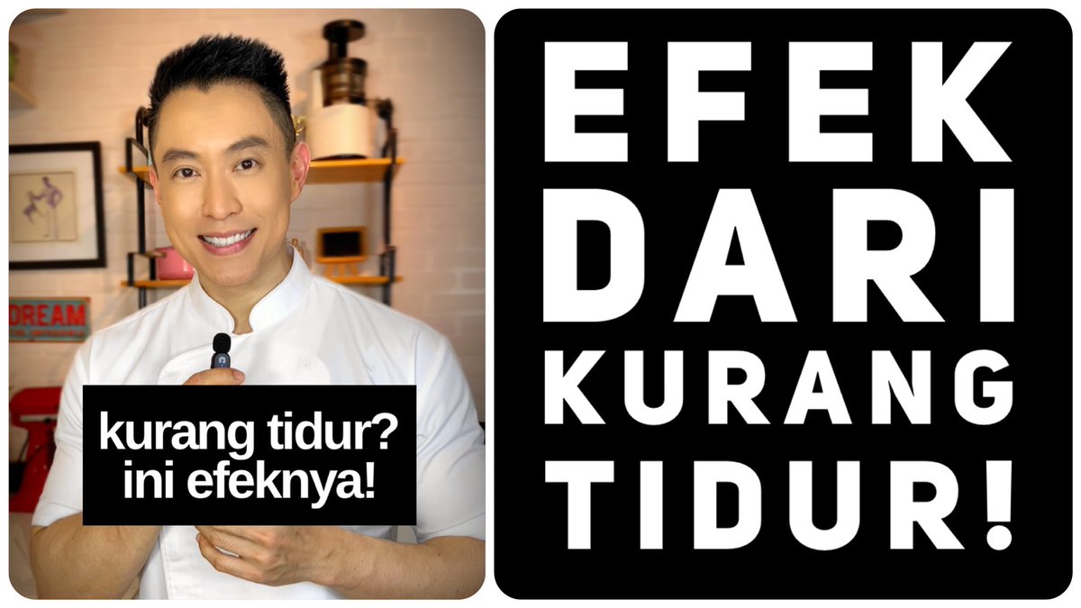 chefedwinlau's tweet photo. Kurang tidur itu MENGHANCURKAN KESEHATANMU!
Ini dia Studi Ilmiah mengenai akibat dari kurang tidur: https://t.co/G0DOQ5mg9t
#diet #viral #fyp #tiktok #tips #sehat #healthy #edwinlau #kuliner #gosip #howto #bugar #hot #otot #heboh #artis #celebrity #musik #tipssehat #news #chef https://t.co/NKfjwbF5Tk