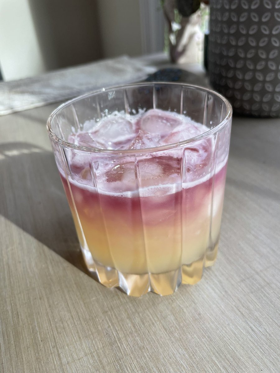 This year’s holiday cocktail: a New York sour (whiskey sour with a pour of red wine).