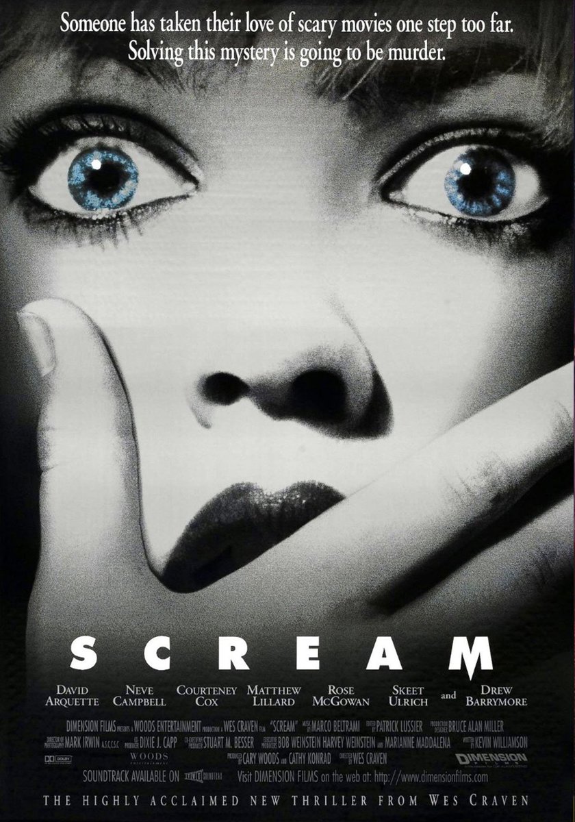 Dimebag0Darrell's tweet photo. What would you rate Scream out of 10?

Scream (1996) 🔪 https://t.co/RwJsbUu6hz