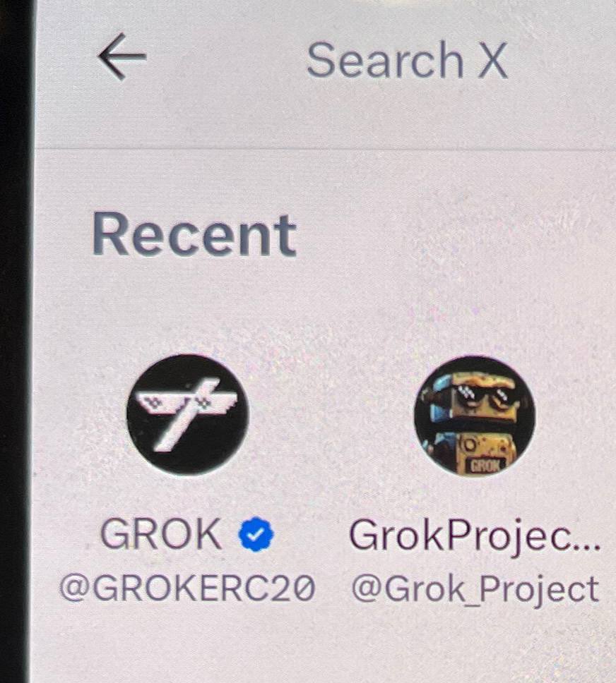 Grokerc20 got his blue mark back, profile has not revived yet  but shows signs of coming back to X  !!!! #GROK