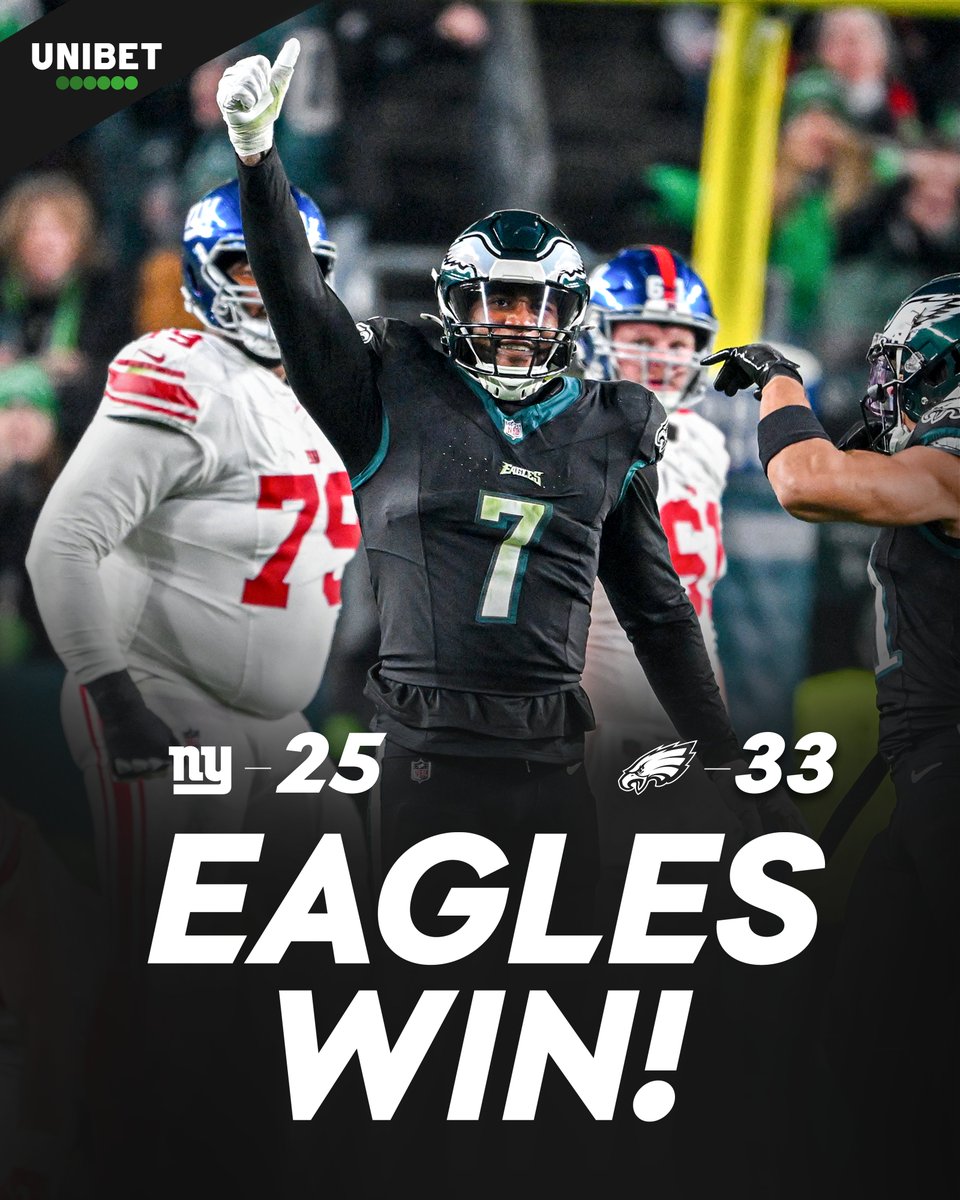 Eagles's tweet image. To: #EaglesEverywhere
From: Us 🦅

@UnibetUS | #FlyEaglesFly