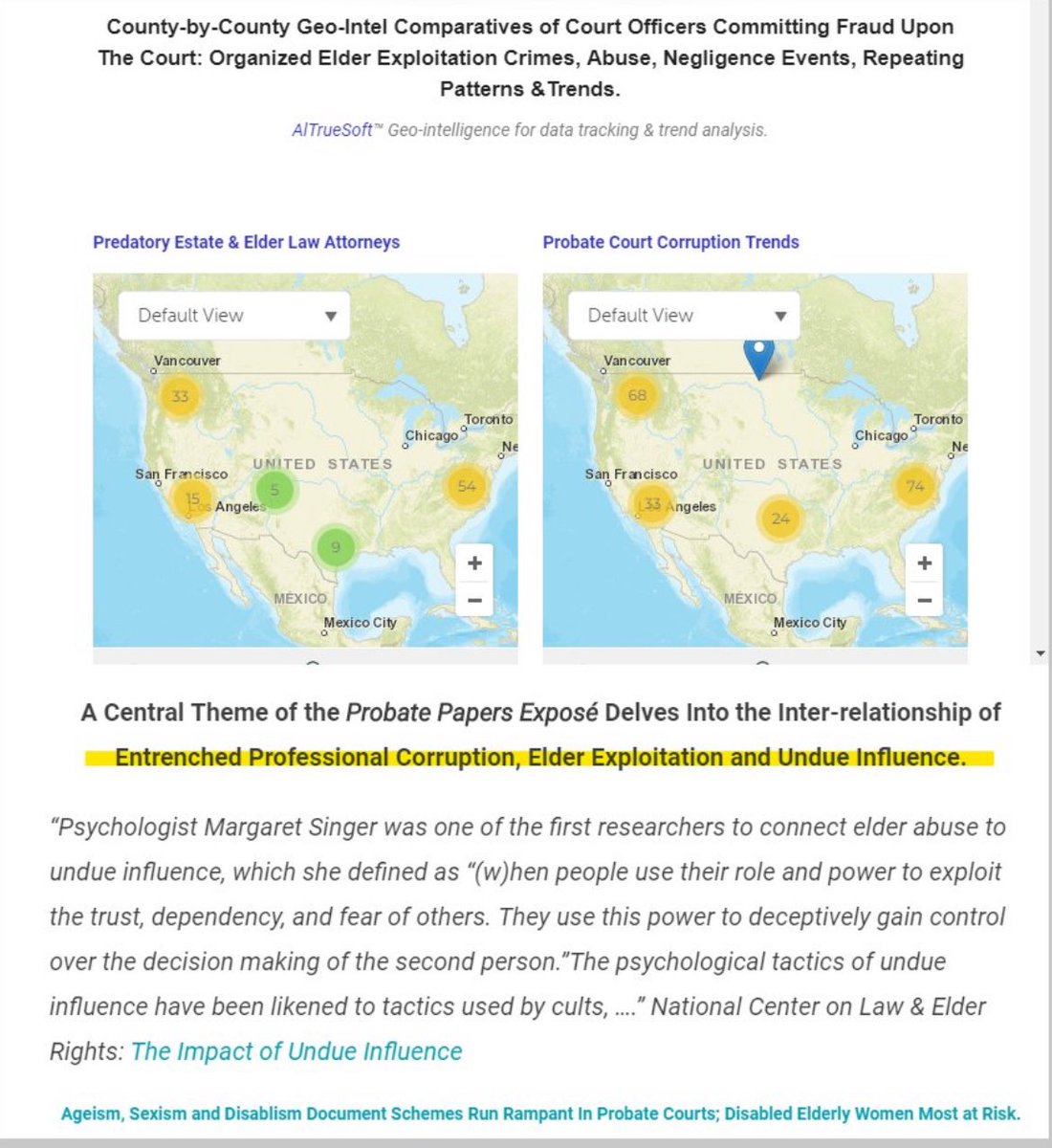 ProtectParents's tweet image. Why are there no #Criminal laws for #UndueInfluence ?  Not hard to prove. My goodness, with case precedence? That capability alone tells you it can be figured out if there’s a state interest in doing so. 

 Even #DOJ says look at the entire case. There’s a pattern, a formula. So…