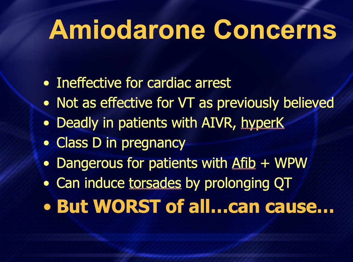 amalmattu's tweet photo. True, amiodarone has a lot of problems, but it is possible that THIS is the WORST drawback of all! #FOAMed https://t.co/rPLKAwSfUR