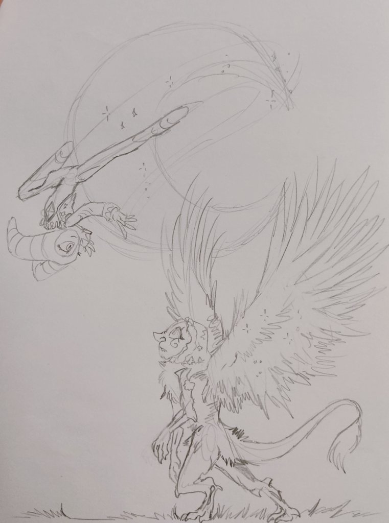UnfriendlyDM's tweet photo. Just two guardians of dreams chilling https://t.co/JUJjf5KRik