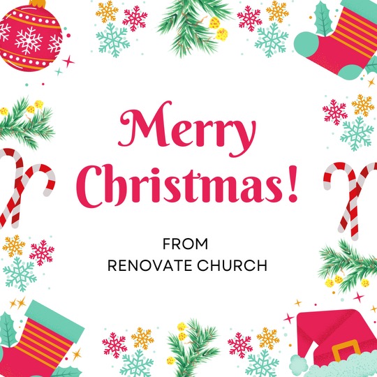 RenovateAustin's tweet photo. Merry Christmas from Renovate Church! We hope you enjoy the holiday with loved ones 🎄🥳❤️ https://t.co/wZv9XT3SEH