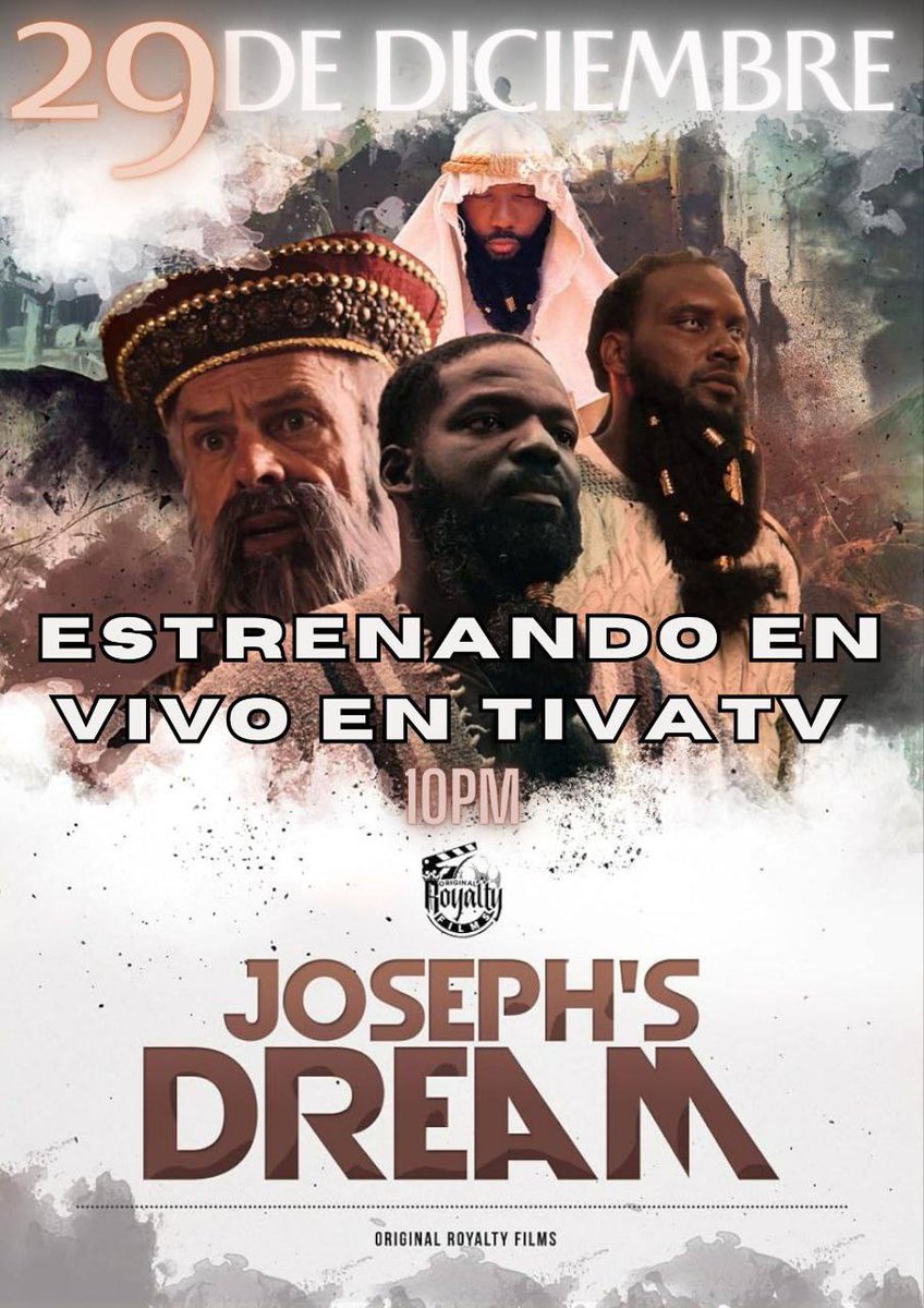 iuiclosangeles's tweet photo. Este viernes 29 de diciembre se estrenará en vivo el premiado cortometraje de Original Films "Joseph Dream" por tivatv en Puerto Rico a las 10pm hora del este, ¡no te lo pierdas!

#NativosAmericanos #Negroes #LosHispanos #nathanyel7 #Judios #Iniquidad #israelunidosencristo https://t.co/WkagOkDs0C