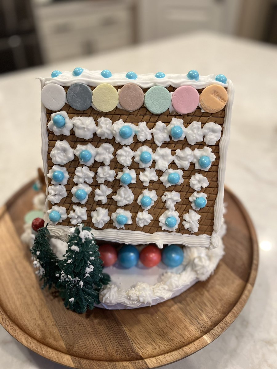 jason_cornell1's tweet photo. Great idea by @Wiz_io for the gingerbread house.  Kids loved putting this together.  #WizGingerBread https://t.co/LQyErysaJV