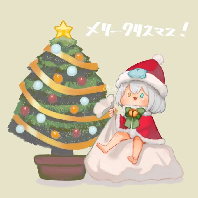 今年のクリスマスイラスト(?) 