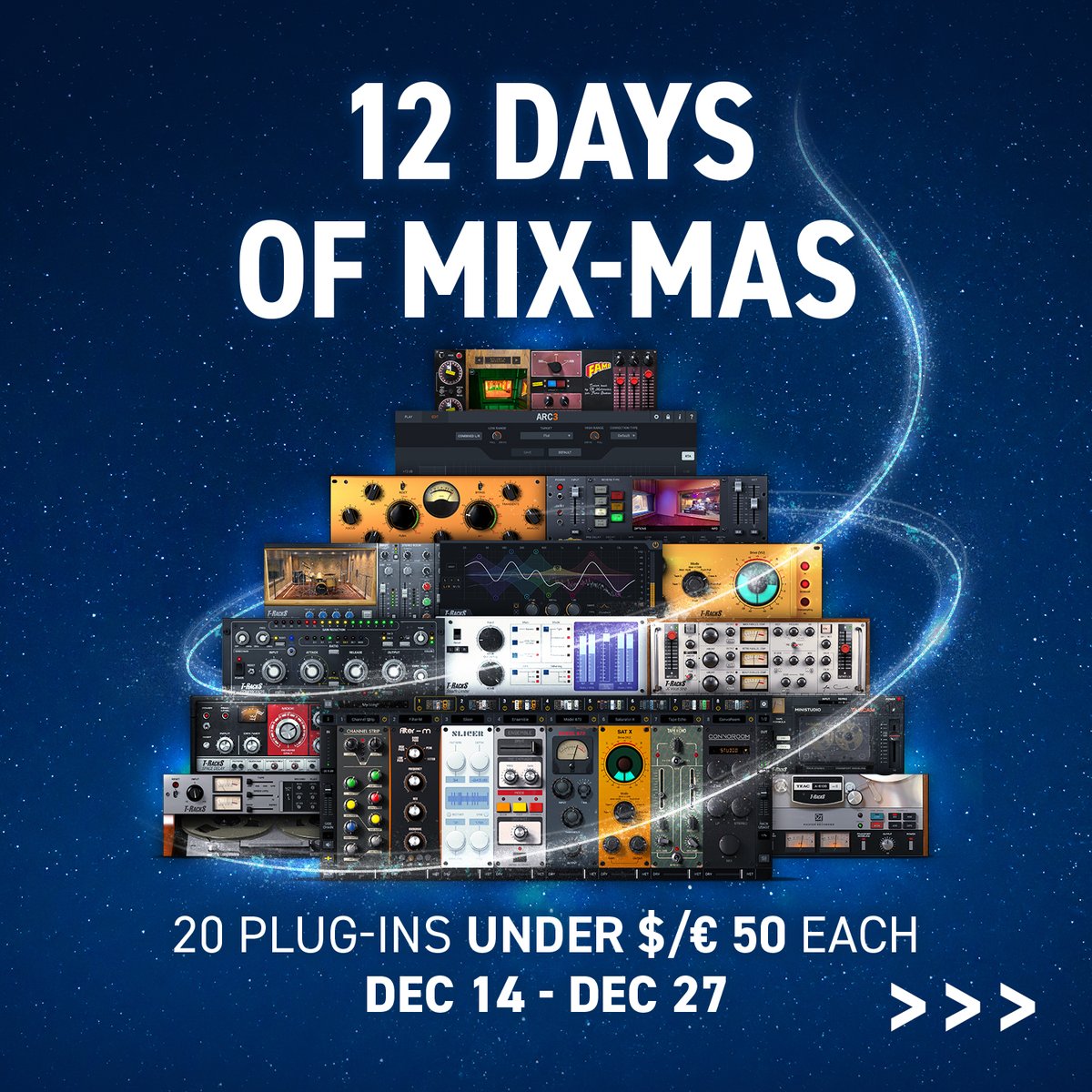 We hope Santa left you some new plugins. 🎅✨🎄🎁 Shop IK's Mix-mas deals at bit.ly/mixmas2023.