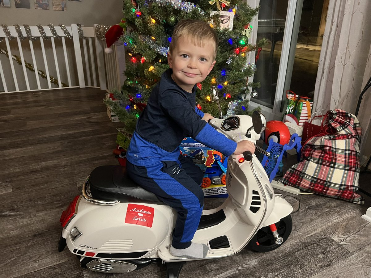 DougyTweets10's tweet image. Micah wanted a sticker for his new ride, sending us on a scavenger hunt through every drawer in the house. 

Found a good one! Whew. #RootedNE

Merry Christmas!