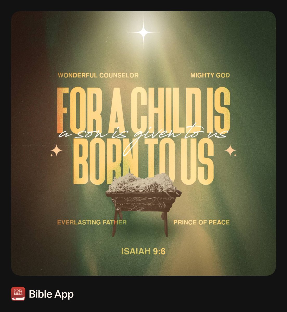 spencelew3's tweet photo. ”Of the increase of his government and of peace there will be no end…The zeal of the Lord of hosts will do this.“
Isaiah 9:7 https://t.co/hWHVZkzOCf