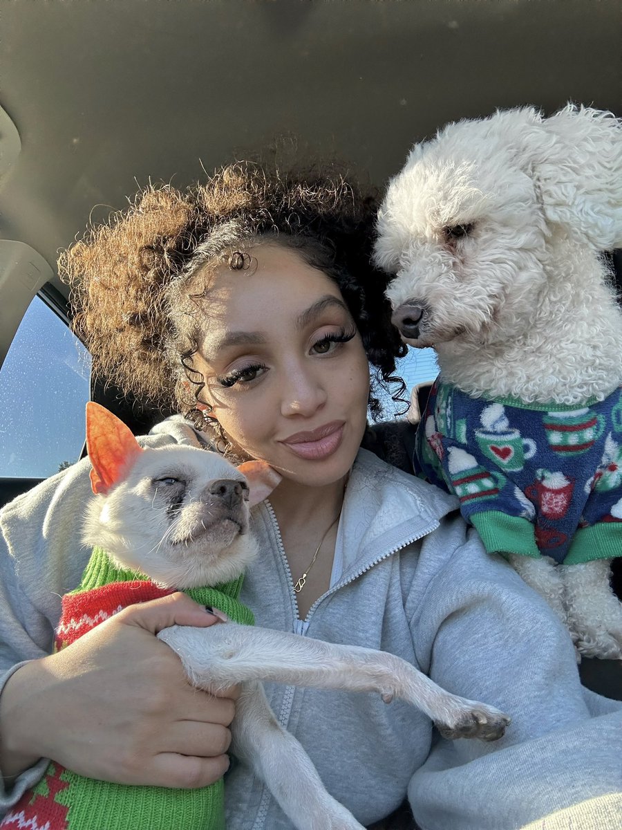 Merry Christmas from me and my fur babies❤️🐶