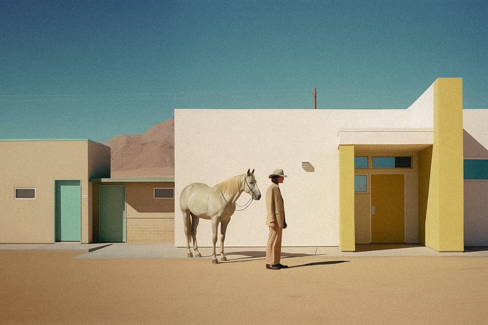 meccalion's tweet image. GM

The Roofscape  Ranger 
The Awaiting
Cowboy’s Serenity
by @0x_gram