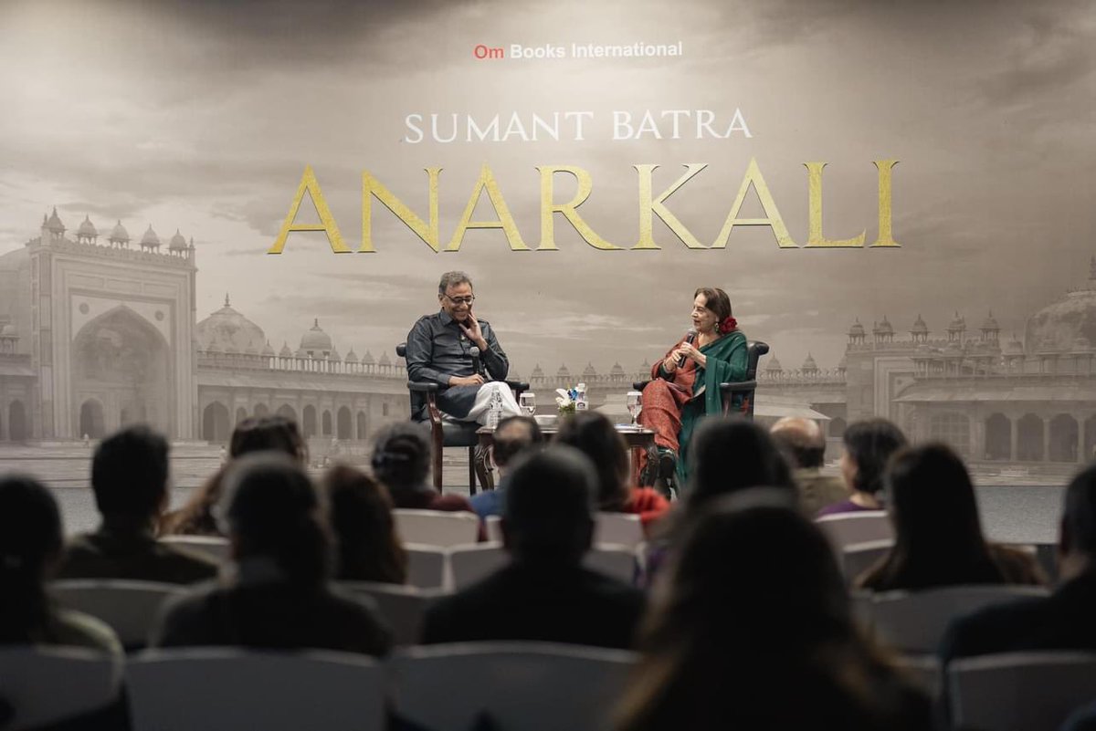 In conversation with the legendary Salma Sultan Ji on my book, Anarkali! #anarkalibysb #sumantbatra