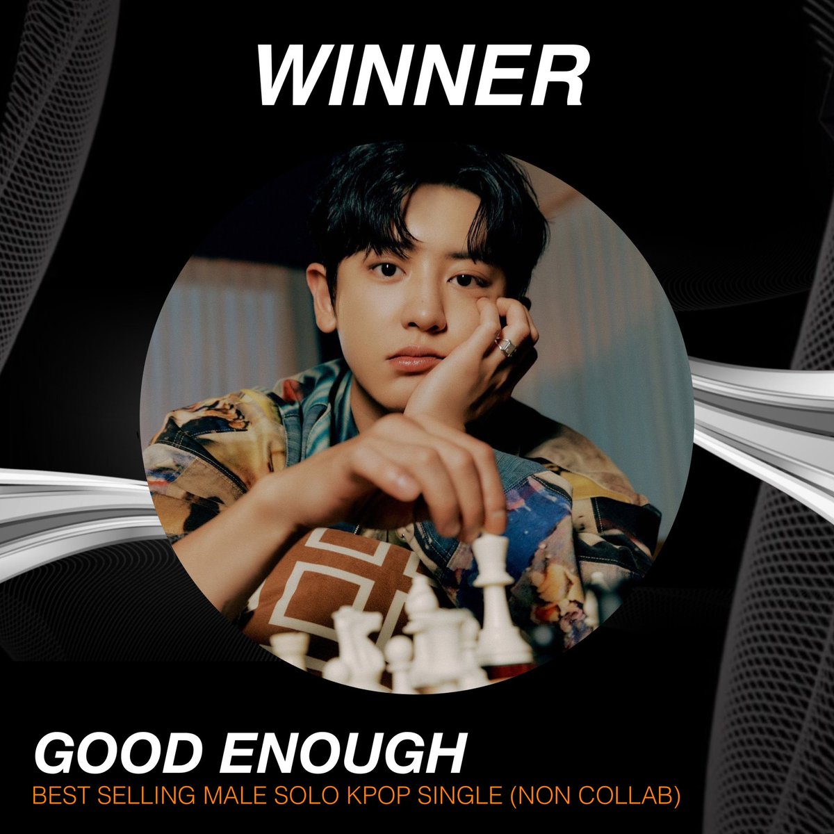 EXOBreakingNews's tweet photo. Congratulations Chanyeol "Good Enough" for winning "Best Selling Male Solo KPOP Single" at the China Year End Awards 2023 🥳🎉 

#EXO #CHANYEOL @weareoneEXO https://t.co/SzbwYD85PW
