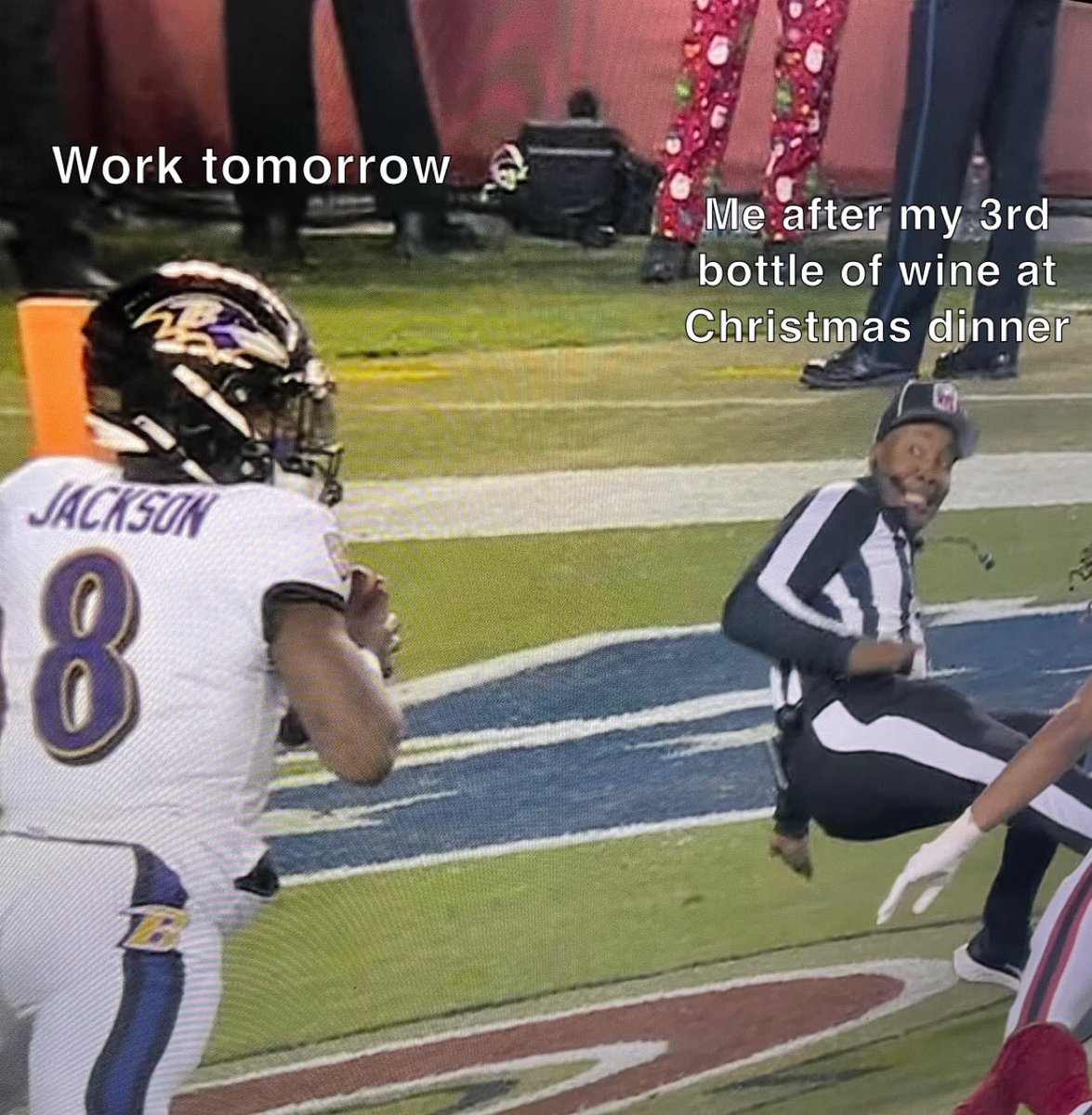 ChalkFader69's tweet photo. @ravens #lamar Monday night football Christmas meme baby https://t.co/HtaP2fVvUO