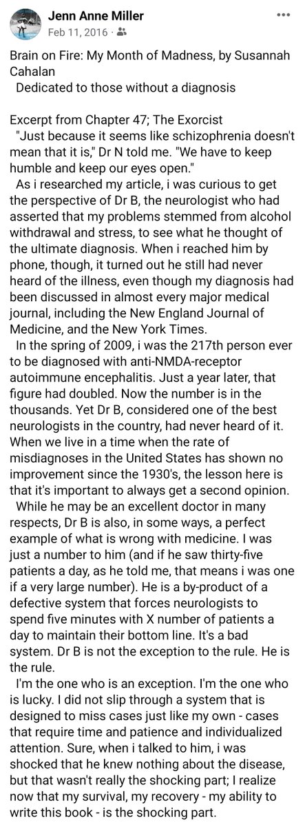 JennAnneMiller's tweet photo. @DeansKevin @1995babushka My therapist recommended the book to me
#CovidRoulette #LongCovid #MEcfs #LymeDisease
#PostIllnessDisabled
#PlayTheLongGame
No. One. Keeps. Track.
You leave a drs office. With. Nothing.
No answers.
No next steps.
Alone.
With no way forward. #CodeEveryone period. https://t.co/v7NJrMpT3k