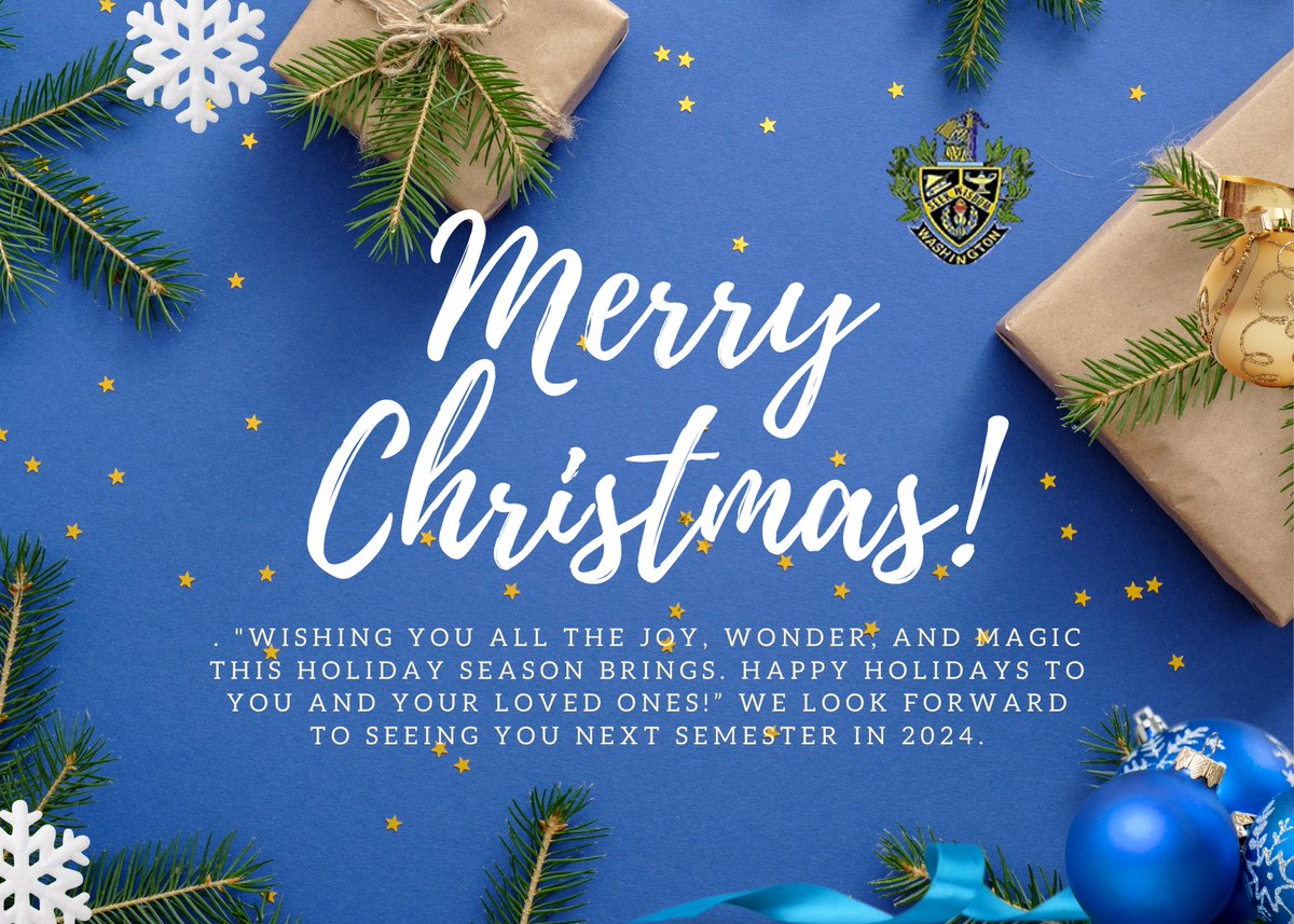 Booker T. Washington HS & the HSEP wish all of our families a Merry Christmas! We hope you are enjoying this holiday break. 🤗💙💛🎄