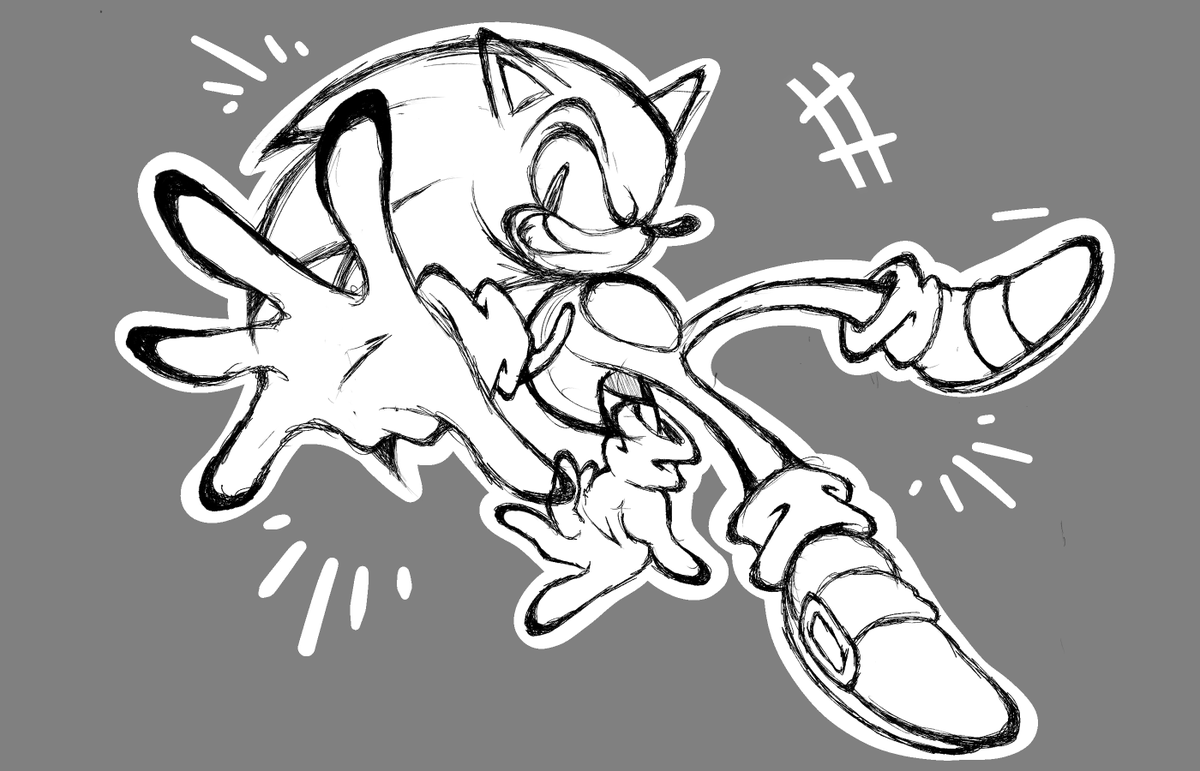 ItsDreamDear's tweet photo. Sonic Doodle 
#SonicTheHedeghog #SONIC https://t.co/tldMuyPxAA