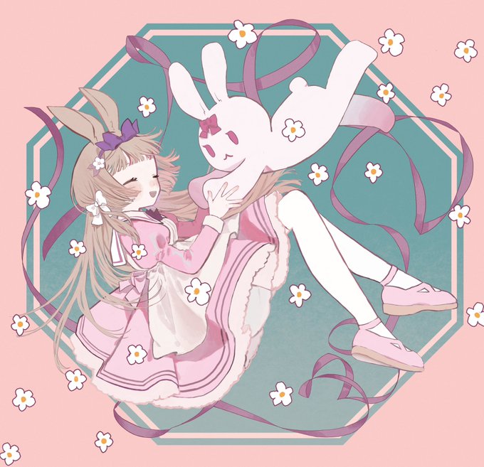 「hair bow stuffed bunny」 illustration images(Latest)