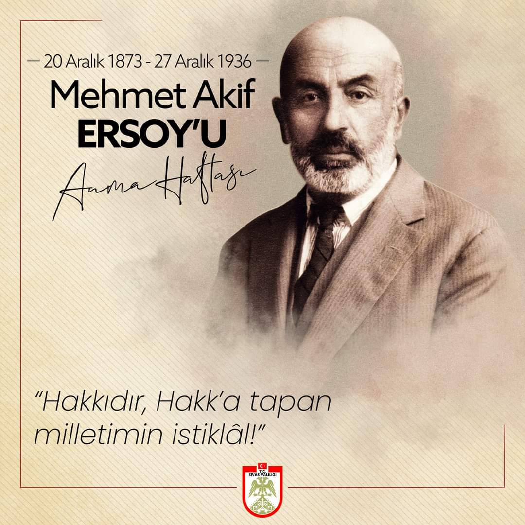 fatih0106's tweet photo. Türk milletinin kurtuluş ruhunu en güzel dizelerle anlatan Milli Şairimiz Mehmet Akif Ersoy' u 20-27 aralık Mehmet Akif Ersoy' u Anma Haftasında saygı minnet ve özlemle anıyoruz. Mekanı cennet, ruhu şad olsun. https://t.co/wpDlfpfvb0