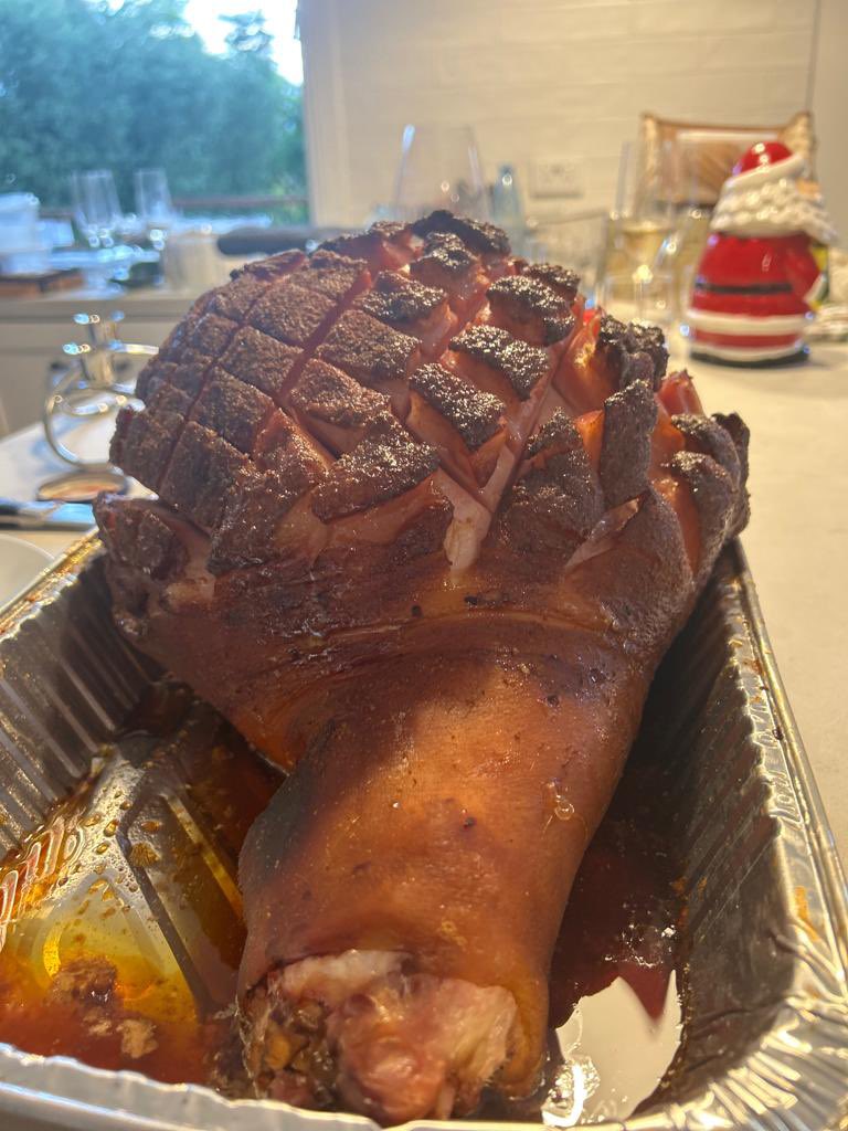 The absolute winner by a country mile yesterday. Smoked ham recipe courtesy of @HowToBBQRight smoked on the @PitBossGrills