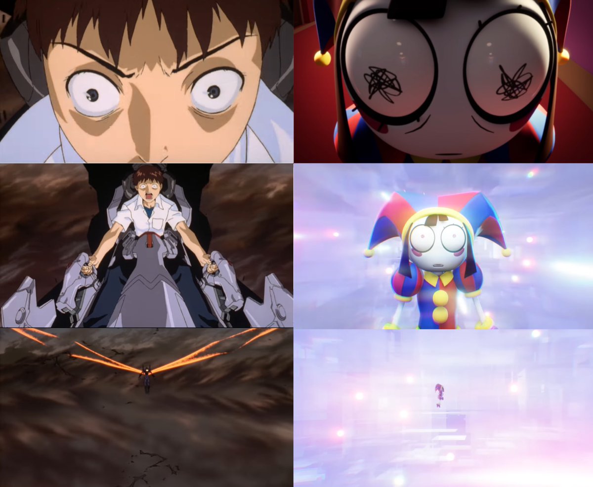 Mvtt_ilu's tweet photo. the vibe of this ⬆️ 
              #tadcedit x #Evangelion https://t.co/j2ofgd2SBs