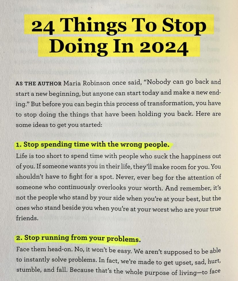 busines_corner's tweet photo. 24 Things to STOP doing in 2024: https://t.co/2Xv1IZM9gW
