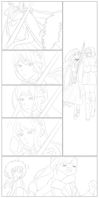 描きかけ漫画のようなやつ