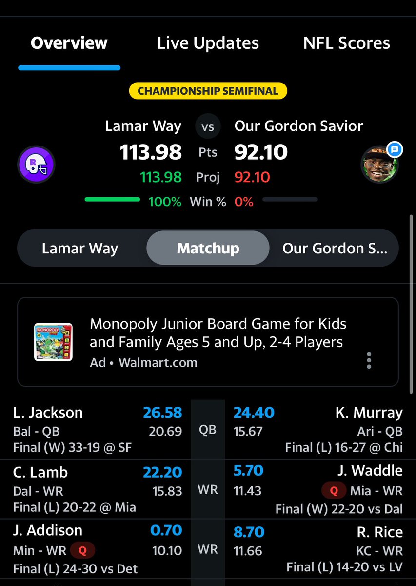 imrohan_07's tweet photo. @YahooFantasy Lamar all the wayyy https://t.co/3i5amCMl8b