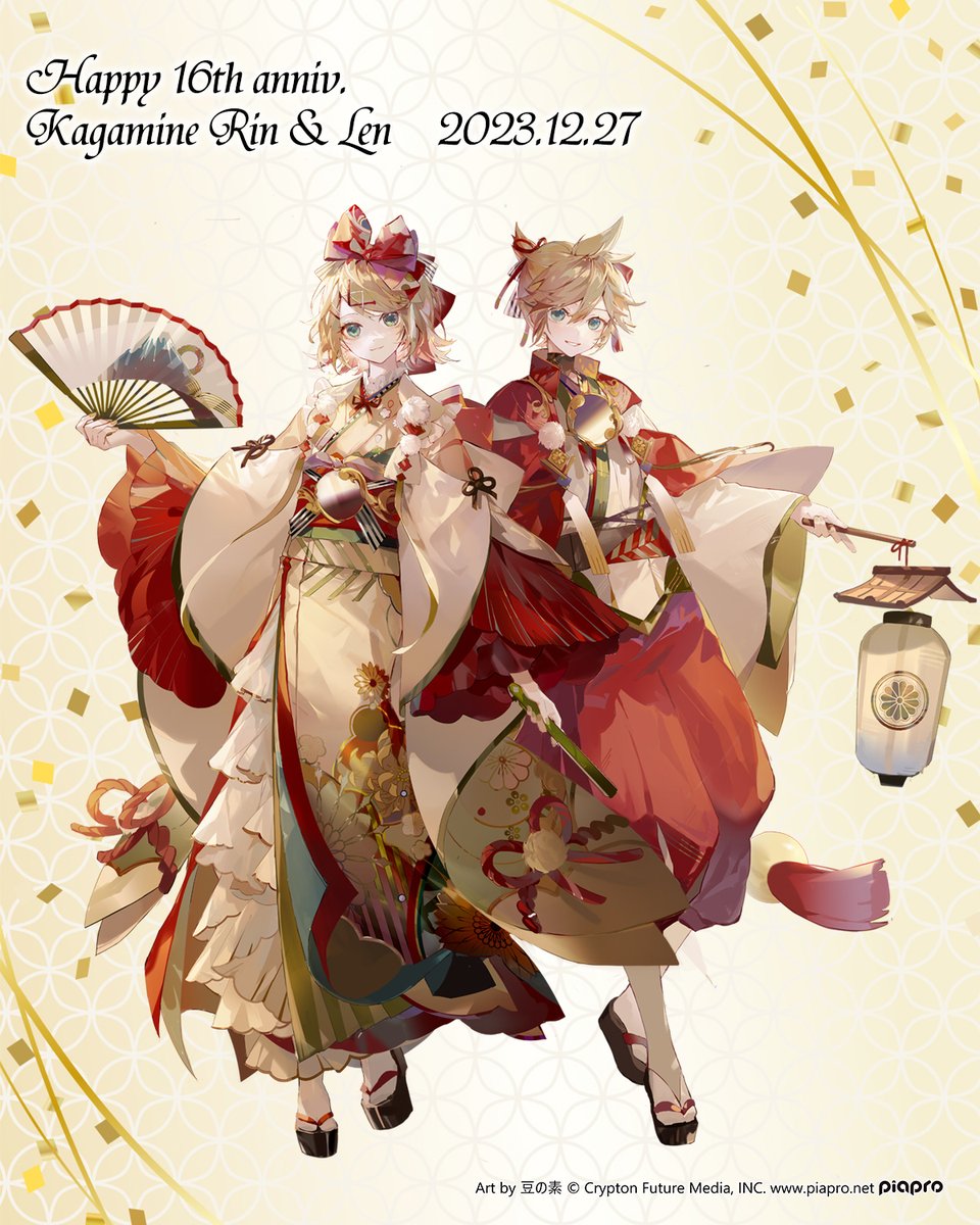 ✨✨HAPPY 16th BIRTHDAY✨✨
🍊鏡音リンちゃん ＆鏡音レンくん🍌
🧡16周年おめでとうございます！💛
豆の素様（<a href="/mamenomoto39/">豆の素</a>）に、蒔絵爪切りSDビジュアルデザインの等身大ver.を描き下ろして頂きました🫶
#鏡音リン #鏡音レン
#鏡音生誕祭2023
#鏡音誕生祭2023
#鏡音16誕
#橋本漆芸