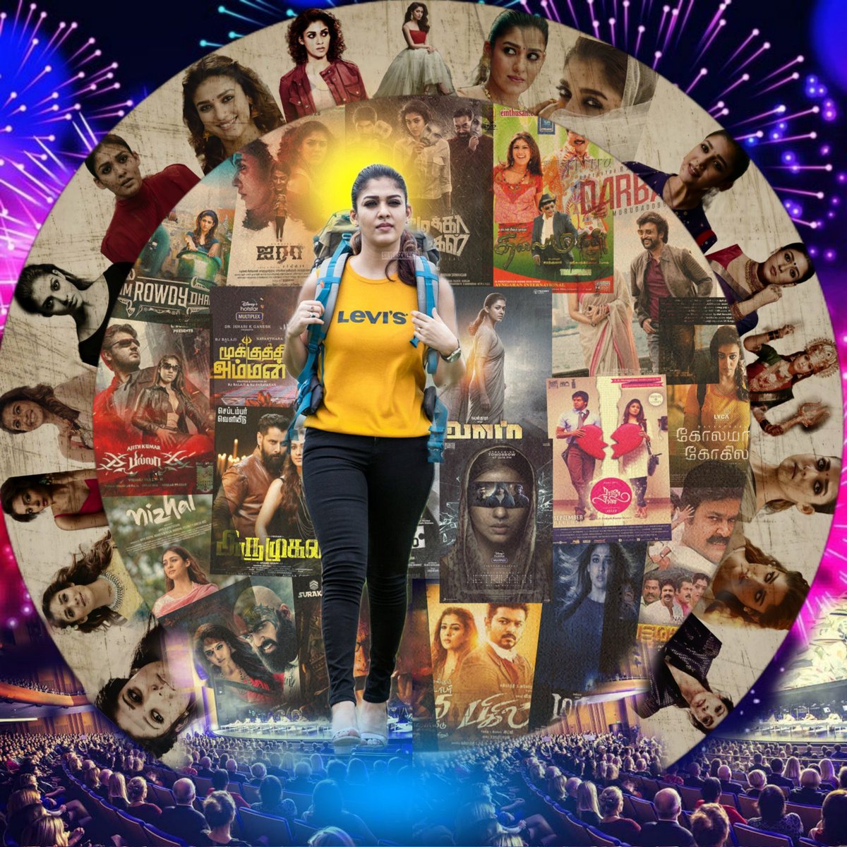 aronLOUBOUTIN's tweet photo. #20YearsOfNayanism 
The Biggest female star ⭐️ in India!
My God @NayantharaU 
#LadySuperstar #LadySuperstarNayanthara 
#Godthara https://t.co/SFk41siQNj