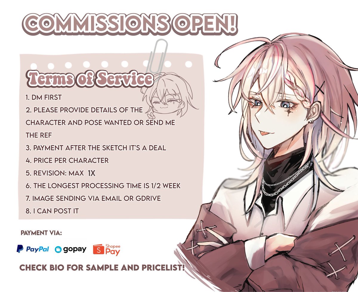COMMISSION OPEN!

—check my carrd: syahlyabout.carrd.co for more information 
Likes, RT and share are really appreciated! 

dm me if u interested! :3
#art #artcommissions #commissionopen #zonauang