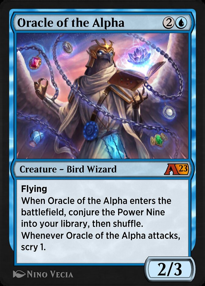 jinnyjank's tweet photo. Wishing you all a Merry Christmas and a Happy New Year! May the Oracle of the Alpha bless you with the Power Nine and guide you to victory with its scrying eye.
#MTGAlchemy #MTGJank #OracleoftheAlpha
@MTGGoldfish @MTG_Arena https://t.co/lxaRtsSFU7