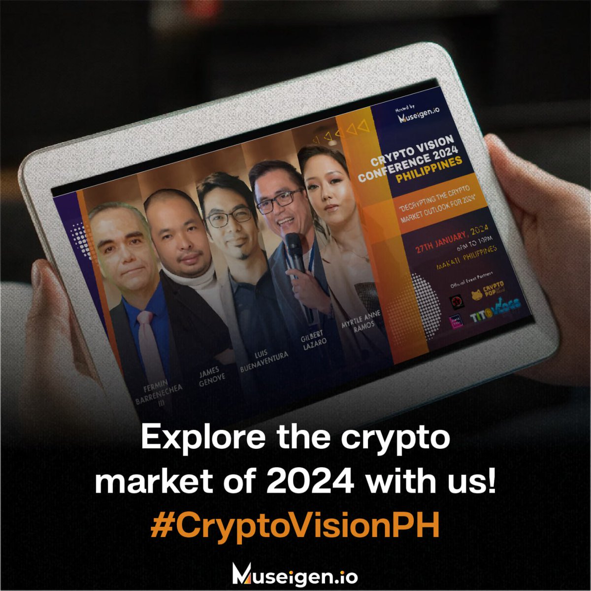 The Crypto Vision Conference 2024 is where insights meet innovation! Mark your calendars on January 27, 2024.

Comment 'Vision2024' below if you're interested to join this event!

#LearnWithMuseigen #MuseigenIO #CVC2024 #DecryptoCrypto2024 #CryptoVisionPH2024