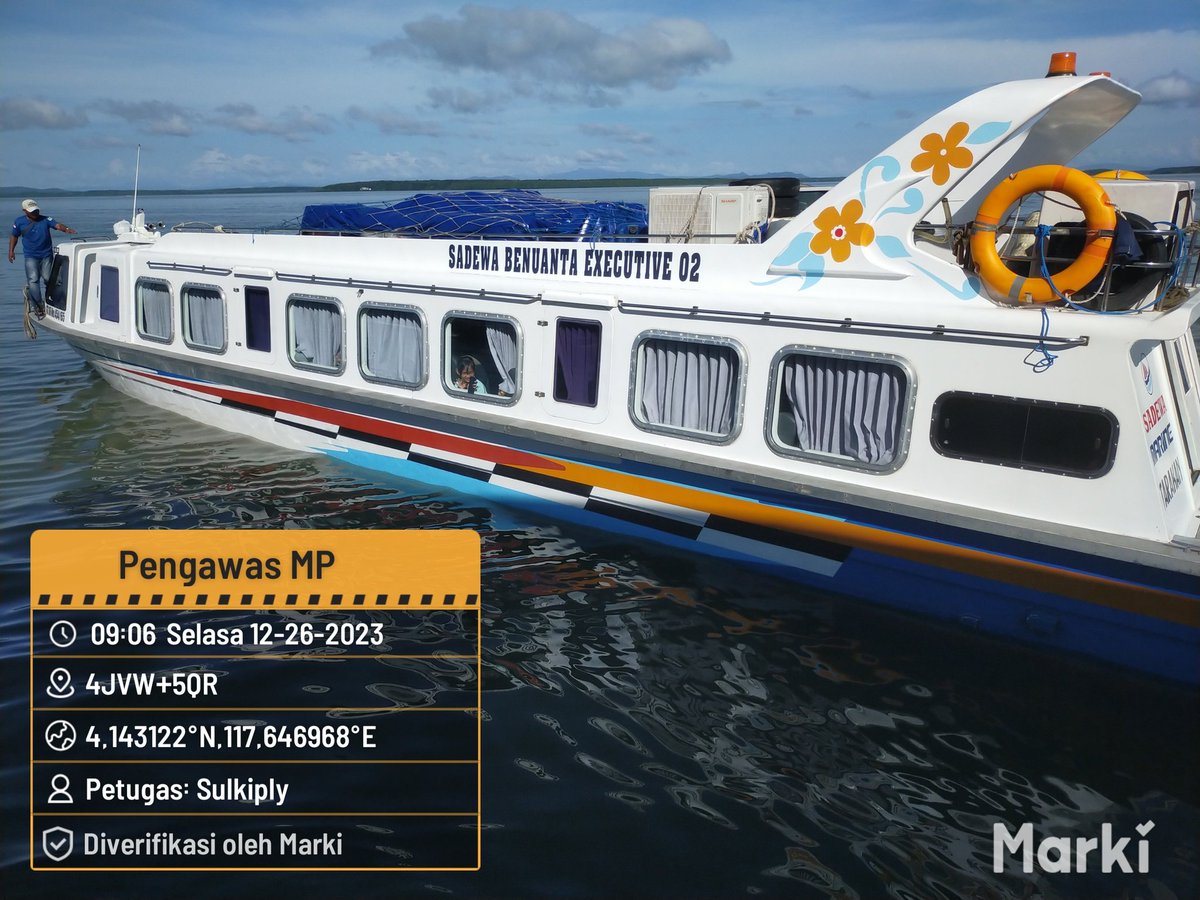 BKIPMNunukan's tweet photo. 26/12/2023 #SahabatBahari 
Melakukan Pengawasan dan Tindakan Karantina Terhadap Media Pembawa di Exit/Entry point(Keberangkatan) Asal Nunukan via SB. Sadewa banuata Eksekutif  02
📍PLBL Liem Hie Djung Nunukan
•NIHIL
#KKPThrive 
#EkonomiBiru
#SaktiWahyuTrenggono
@bkipm_kkp @BKIPM https://t.co/HUES6PDulH