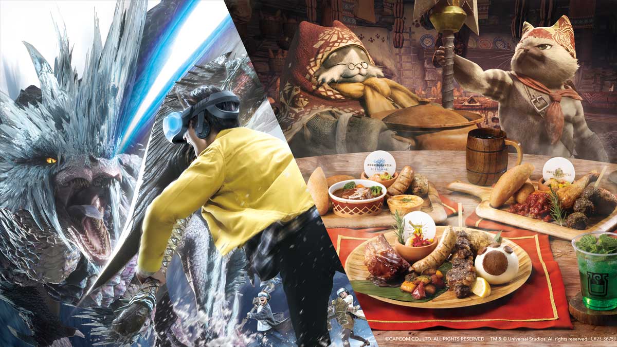 シリーズ20周年記念
【 #モンスターハンター #USJ 祭】開催

usj.co.jp/web/ja/jp/even…

リアルな狩り体験が復活
さらに、あの“モンハン飯”が体験できる
「モンスターハンター ～セリエナの食事場～」
が新登場

セリエナの食事場で英気を養い
強大なモンスターを相手に
一狩りいこうぜ！