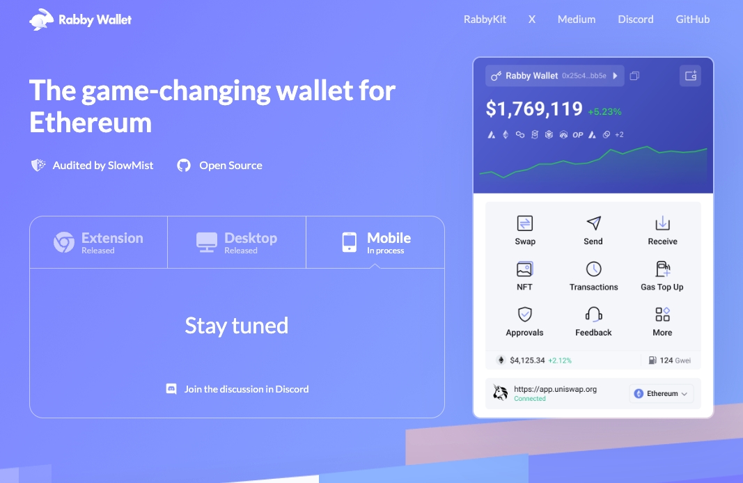 🚨 A FAKE mobile app has surfaced again. We want to emphasize that we DO NOT have an official mobile app at the moment.

Our official website rabby.io is the ONLY recommended source for downloads.