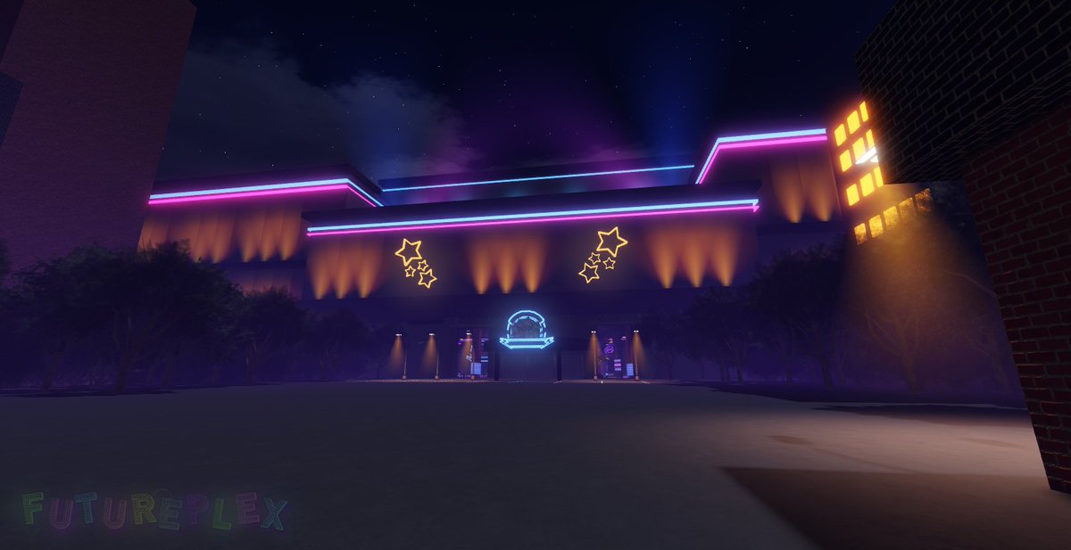 FNAFfutureplex's tweet photo. Fazbear Entertainment would like to invite you to the shiniest! Glowiest! Entertainment center in the world ! The Freddy Fazbea's SUPERPLEX ! #futureplex #FNAF #FNAFMovie #fnafhelpwanted2 #fnafsecuritybreach #fnafsb #fnaf9 #scottcawthon #roblox #robloxdev #robloxgame https://t.co/MDGeiFpVsv