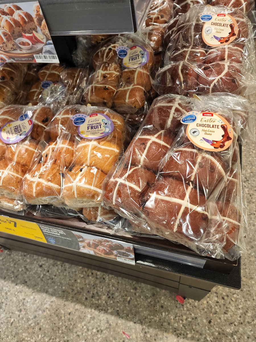 Seriously??  Was just in Coles, why bother putting 'EASTER' on the label??  #HotCrossBuns