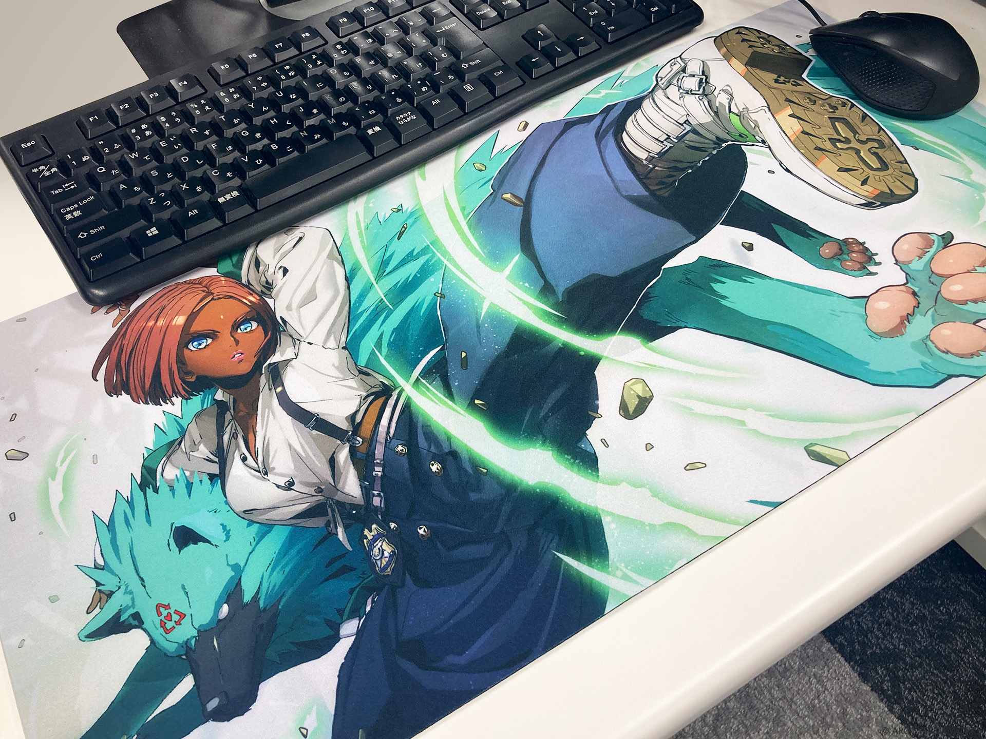 ギルティギア　お祭り　ラバーマット　プレイマット　デスクマット GUILTY GEAR™ -STRIVE- - 描き下ろしイラスト ブリジット お祭り