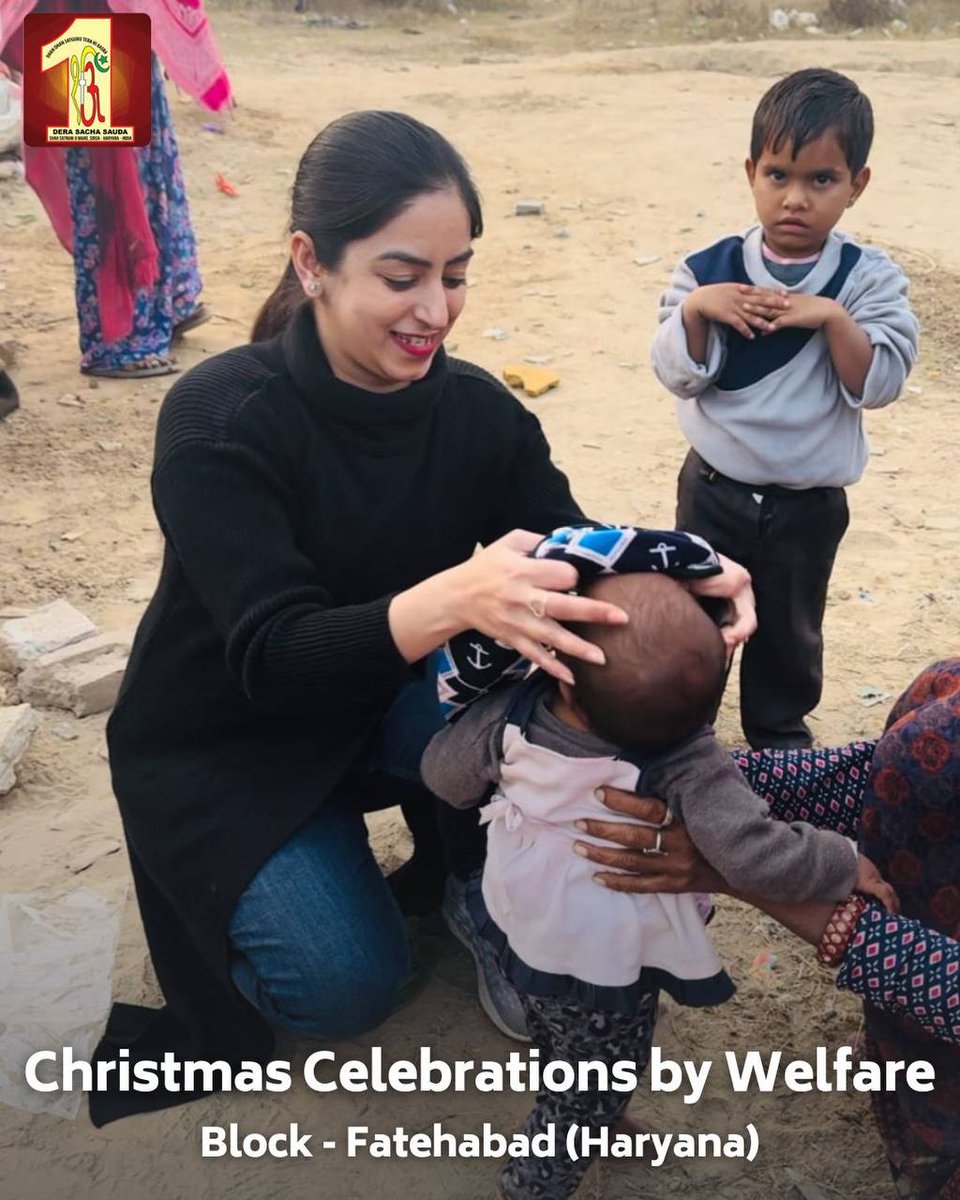 AnkushD29599651's tweet photo. In the true essence of the season, followers inspired by Sant MSG come together to celebrate Christmas by sharing love and warmth through meaningful gestures. #SantMSG #ChristmasCheer 🌟❤️#SpreadingHappiness https://t.co/ot1WqmbUWv